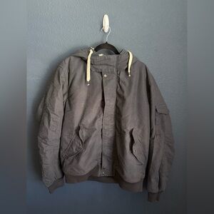 Vintage Men's H&M Gray Hooded Jacket